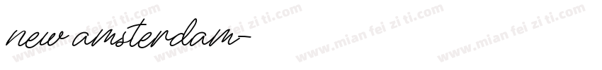 new amsterdam字体转换